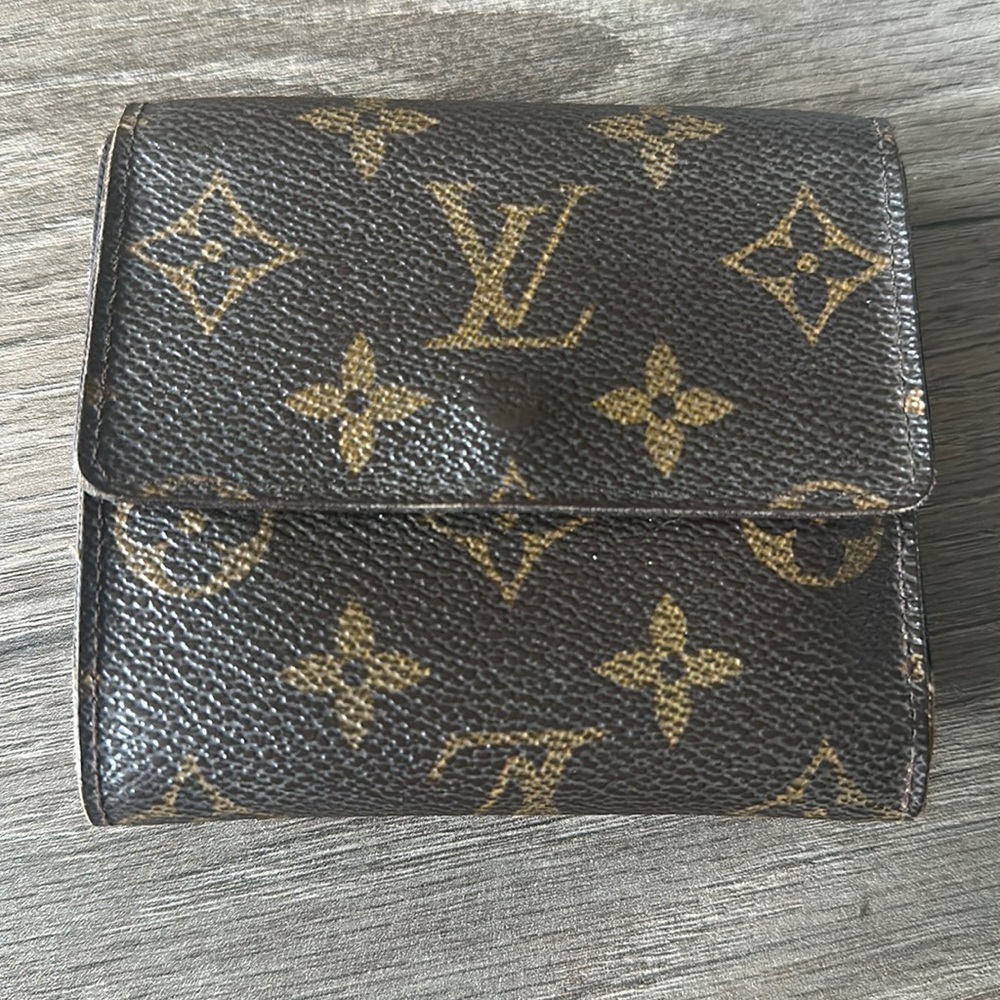 Authentic Louis Vuitton Monogram Canvas Elise Wallet